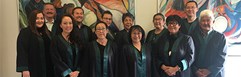 Foto af dommere ved Grønlands Domstole